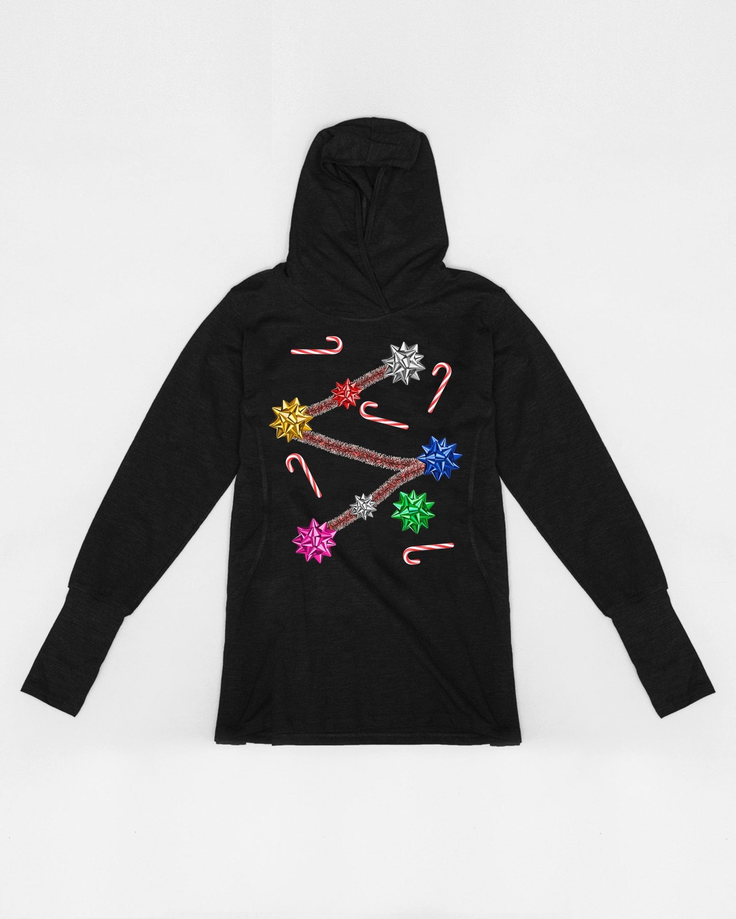 Bows and Candy Cane Christmas Sweater