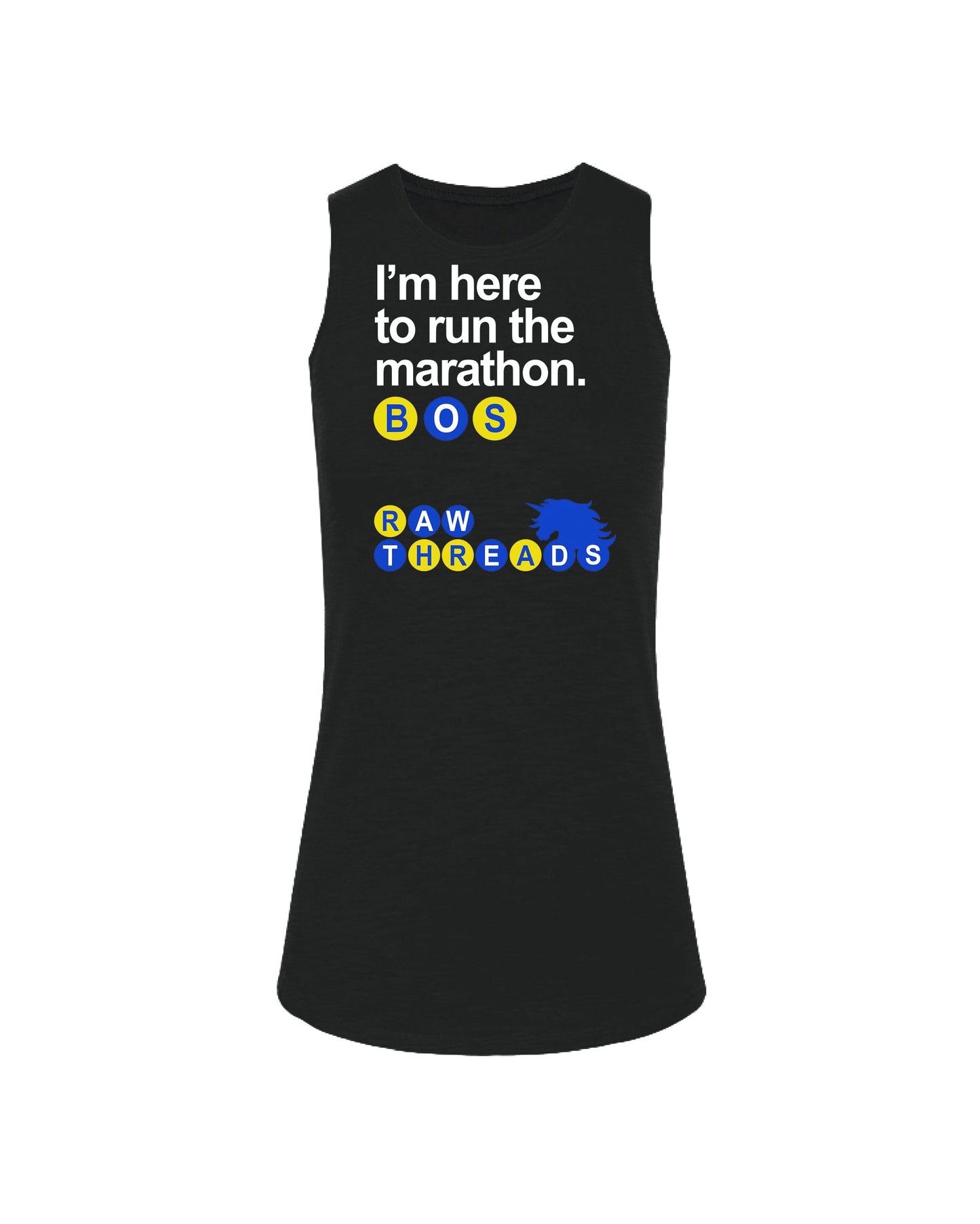 Boston I'm here to Run the Marathon