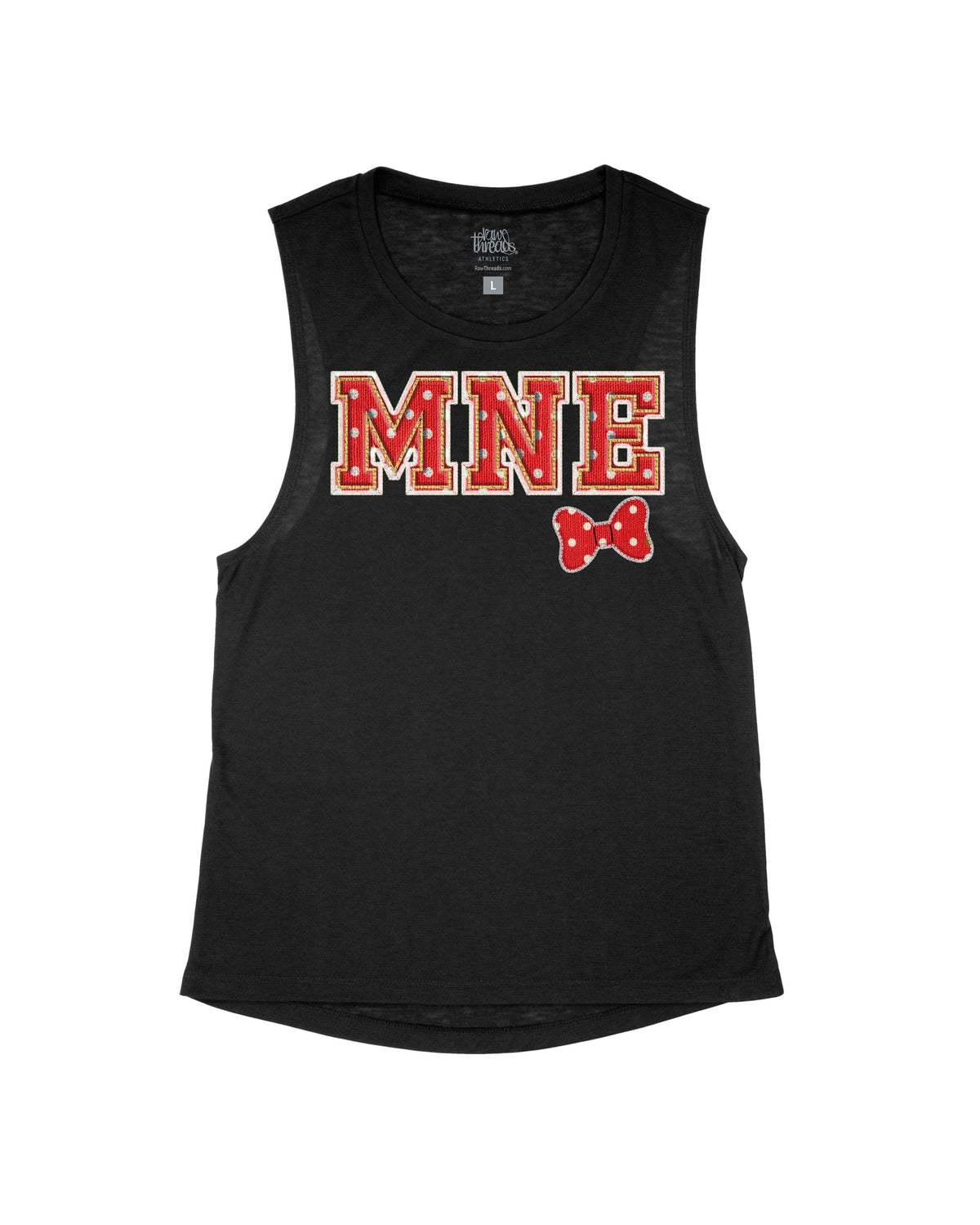 MNE Red Sorority Letters