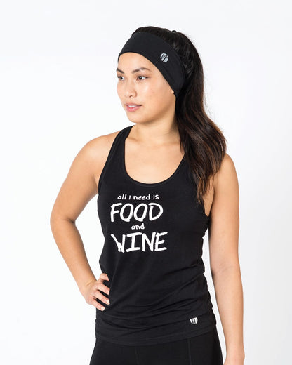 Black Recycled Polyester Headband
